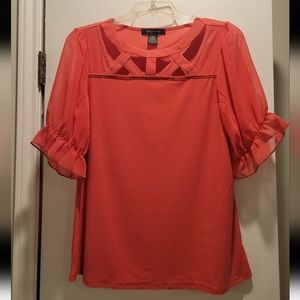 Coral Blouse